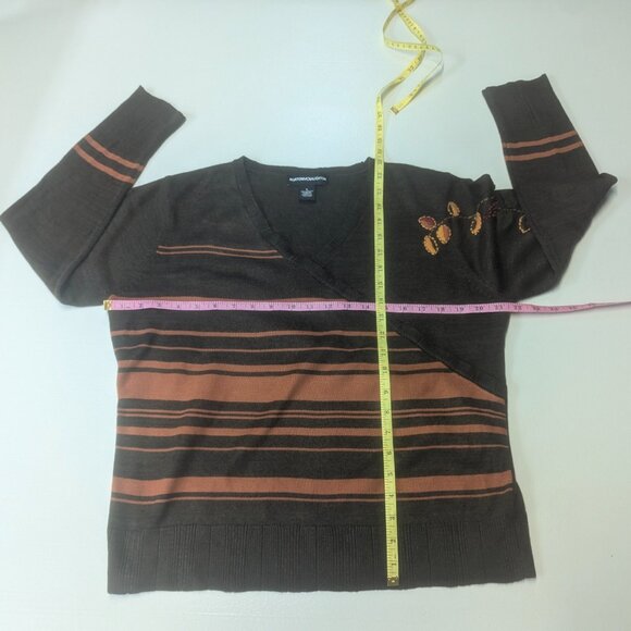Norton McNaughton Size Large Brown Fall Sweater - Picture 6 of 9